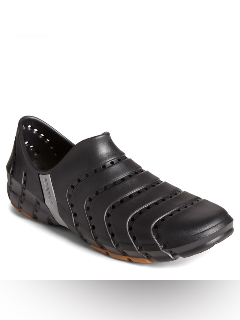 Sperry Men's Black Slip-On Perforated Water Shoe